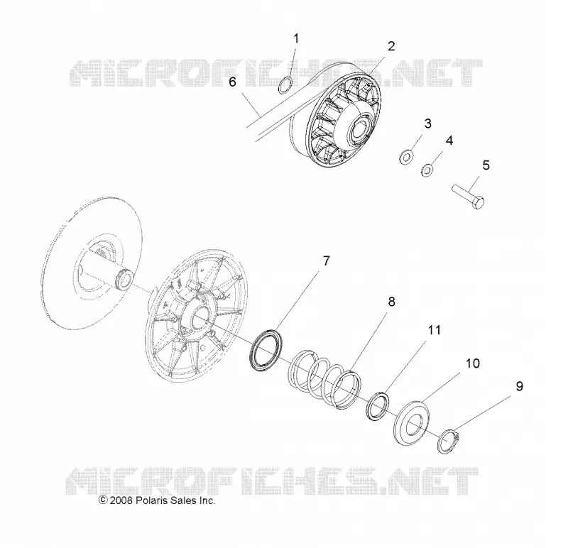 SYSTÈME DE TRANSMISSION, SECONDARY CLUTCH