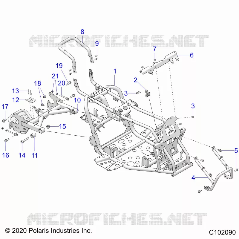 CHASSIS, CADRE ASM AND SWINGARM