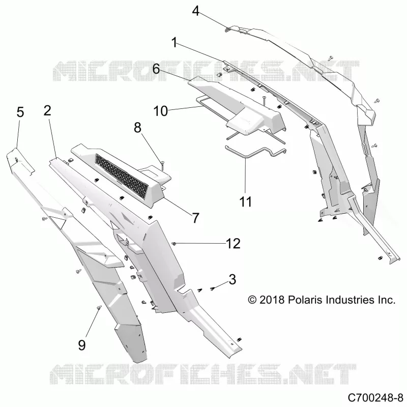 CARROSSERIE ARRIERE FENDERS AND BEZELS- Z21N4E99AC/AK/BC/BK/K99AP/AG/BG/BP (C700248-8)