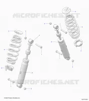 SUSPENSION ARRIERE SHOCK AND MOUNTING