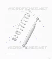 SUSPENSION, REAR SUPPORT AMORTISSEUR 