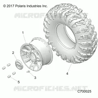 OPT, MACHINED BLACK. ALUMINUM ROUE AVANTS