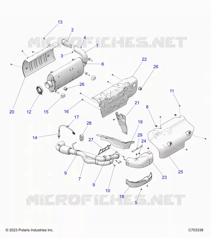 ENGINE, ECHAPPEMENT