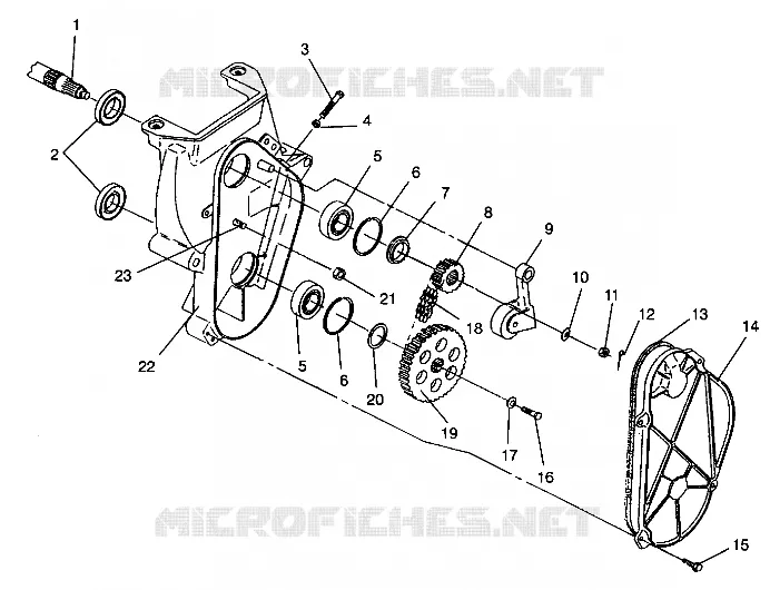 CARTER DE CHAINEE ASSEMBLY 440 XCR 0941760 (4925182518018A)