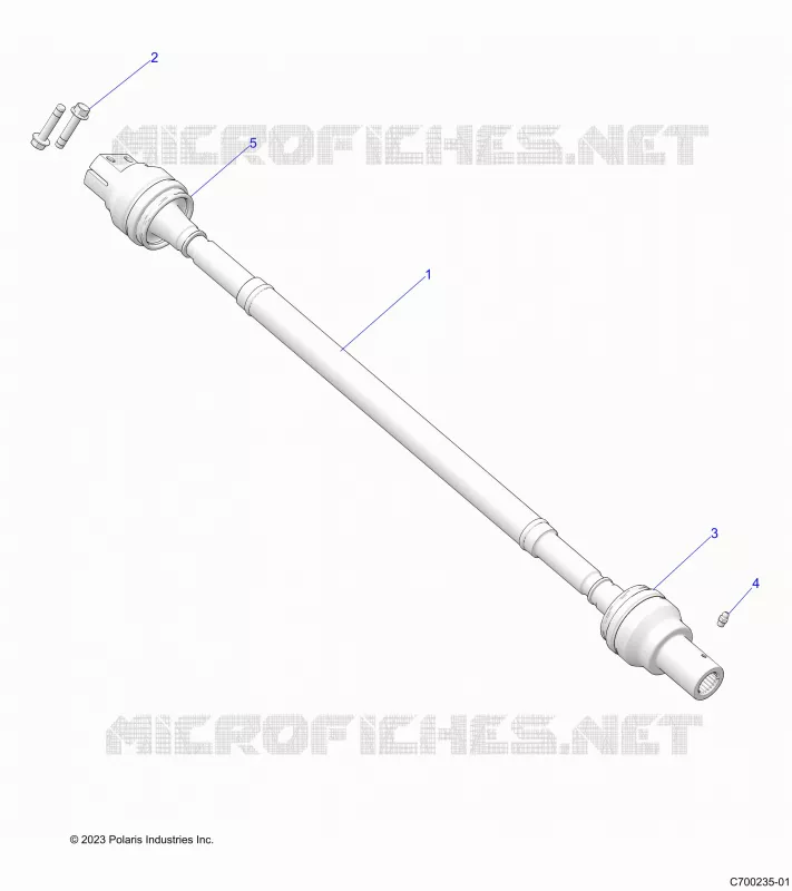 SYSTÃˆME DE TRANSMISSION, REAR PROP SHAFT