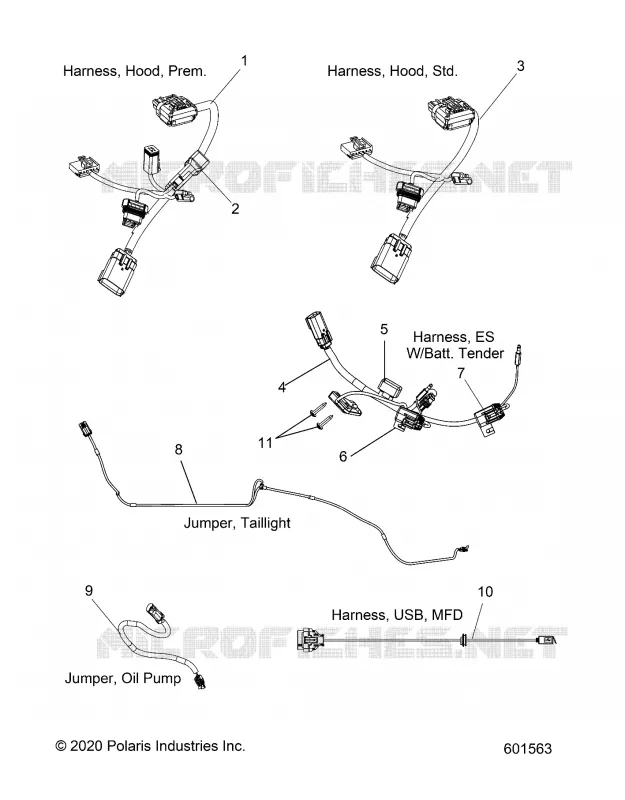 ELECTRICITE, JUMPERS/WIRE HARNESS