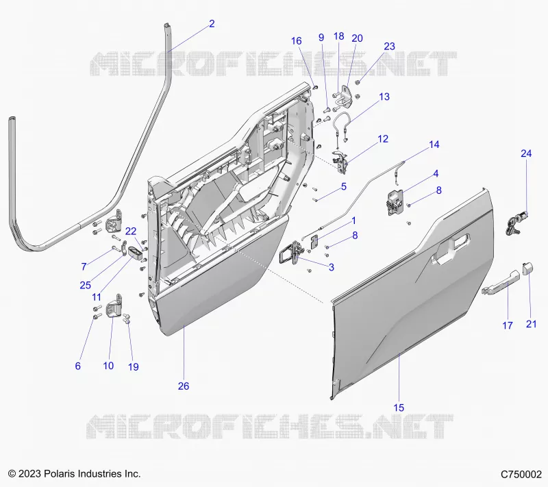 PORTES ASSEMBLY, FRONT