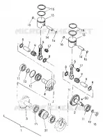 PISTON ET VILEBREQUIN  440 XCR (4921352135037A)