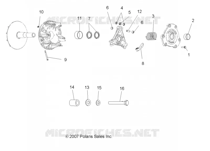 SYSTÈME DE TRANSMISSION, PRIMARY CLUTCH