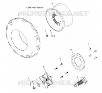 ROUE AVANT and HUB, FRONT