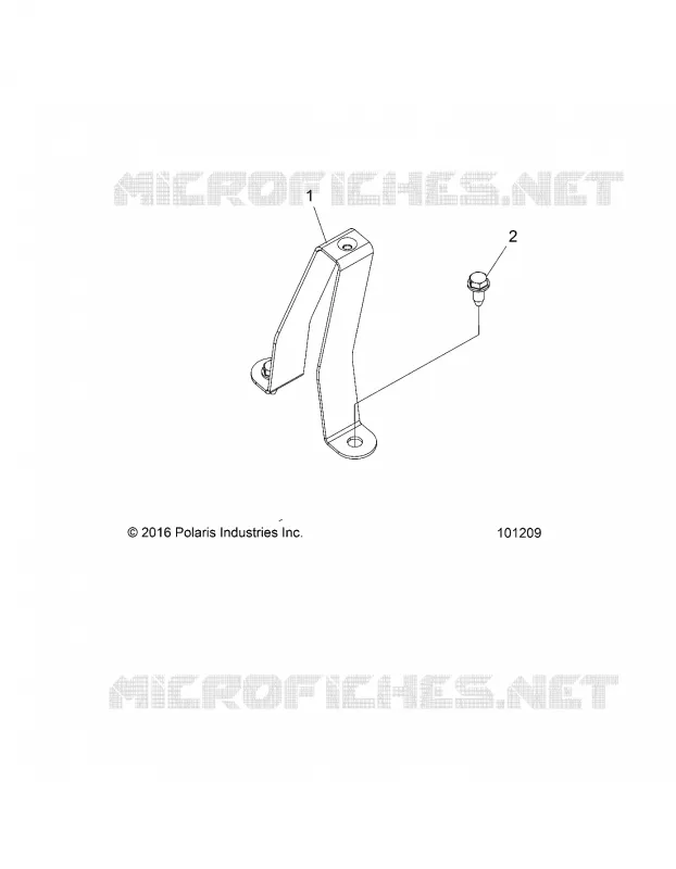 CHASSIS, CARBURANT TANK SUPPORT BRACKET