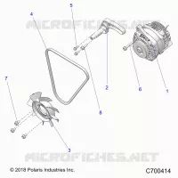ENGINE, ENGINE, ALTERNATEUR, FAN AND BELT- R21RRED4FA/NA/SCA (C700414)