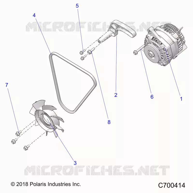 ENGINE, ENGINE, ALTERNATEUR, FAN AND BELT- R21RRED4FA/NA/SCA (C700414)