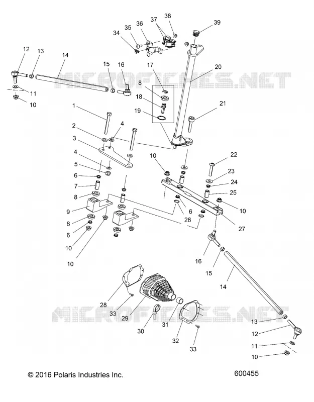 DIRECTION INFERIEUR AND TIE RODS