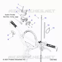 MOTEUR, THROTTLE CONTROL ASM.