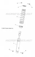 SUSPENSION, AMORTISSEUR AVANT