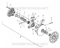 EMBRAYAGE DE TRANSMISSION 600 XC 0971776 AND EUROPEAN 600 XC E971776 (4937933793B013)