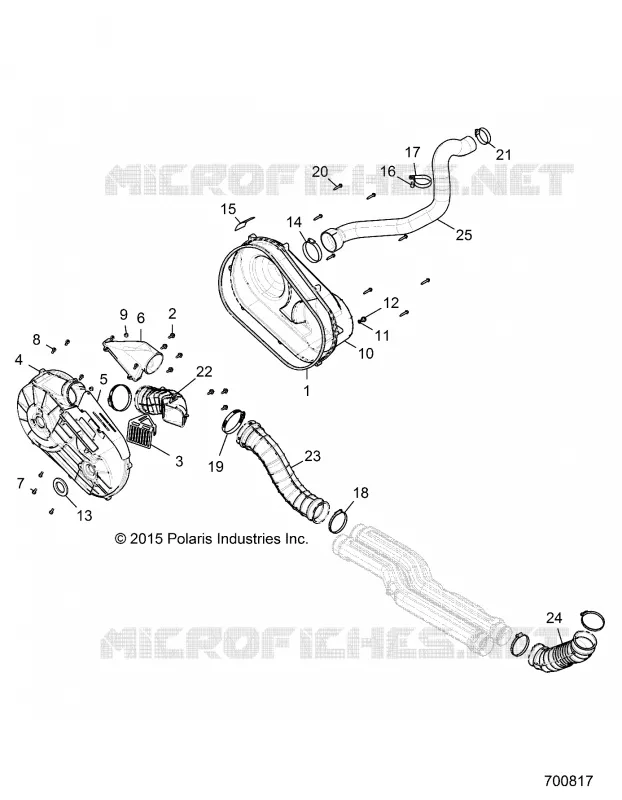 DRIVE TRAIN, COUVERCLE D'EMBRAYAGE AND DUCTING