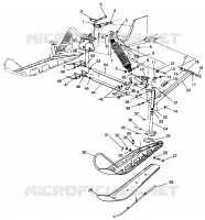 SUSPENSION AVANT AND SKI XLT RMK 0960956, XLT SKS 0960556 AND EUROPEAN XLT (4931813181B001)