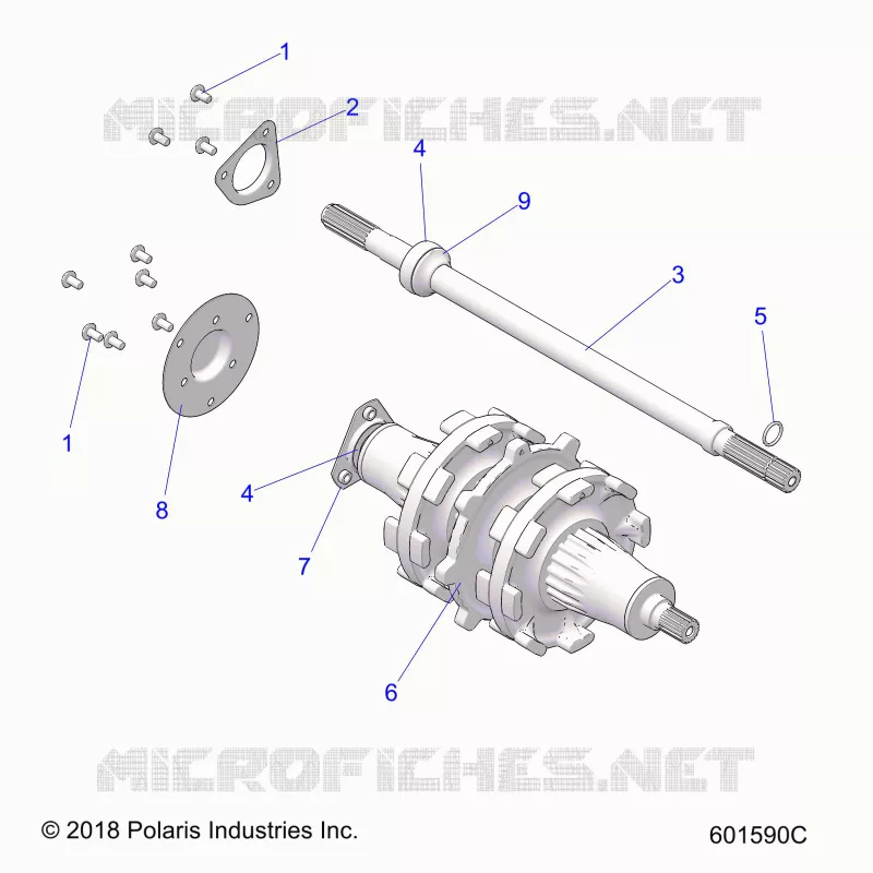 DRIVE TRAIN, JACKSHAFT AND ARBRE DE TRANSMISSION