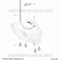 SYSTÃˆME DE TRANSMISSION, GEARCASE MOUNTING, FRONT
