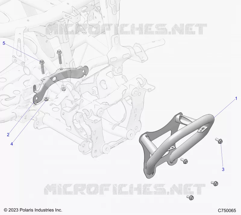 CHASSIS, SUPPORT PARE CHOCS 