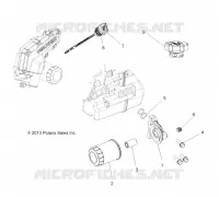ENGINE, FILTRE A HUILE AND DIPSTICK