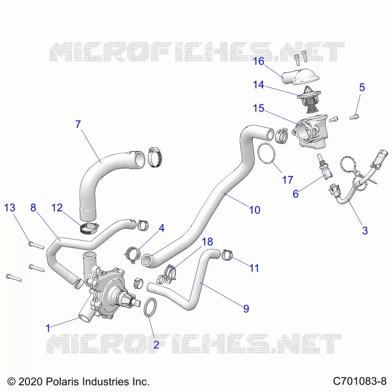 MOTEUR, WATERPUMP AND BYPASS