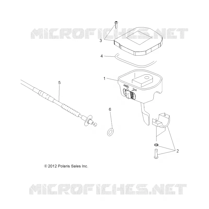 DIRECTION, CONTROLS, THROTTLE ASM. AND CABLE