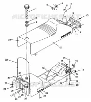 SIEGE ET RESERVOIR 500 EFI 0963774 and EUROPEAN 500 EFI E963774 (4936183618A007)