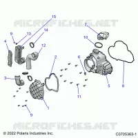 ENGINE, ALTERNATEUR COVER HVAC