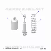 SUSPENSION, AMORTISSEUR AVANT TRACK (7045511)