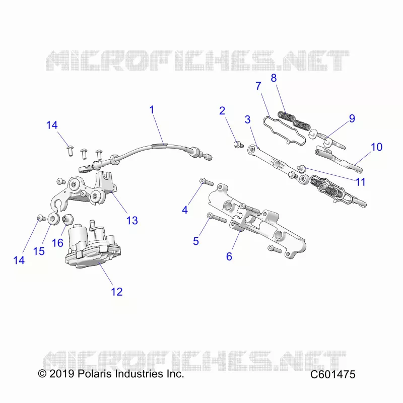 ENGINE, VALVE D'ECHAPPEMENT ASM. AND ACTUATOR