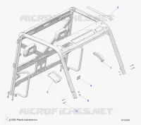 CHASSIS, EDGE COVER AND RETROVISEUR BRACKETS