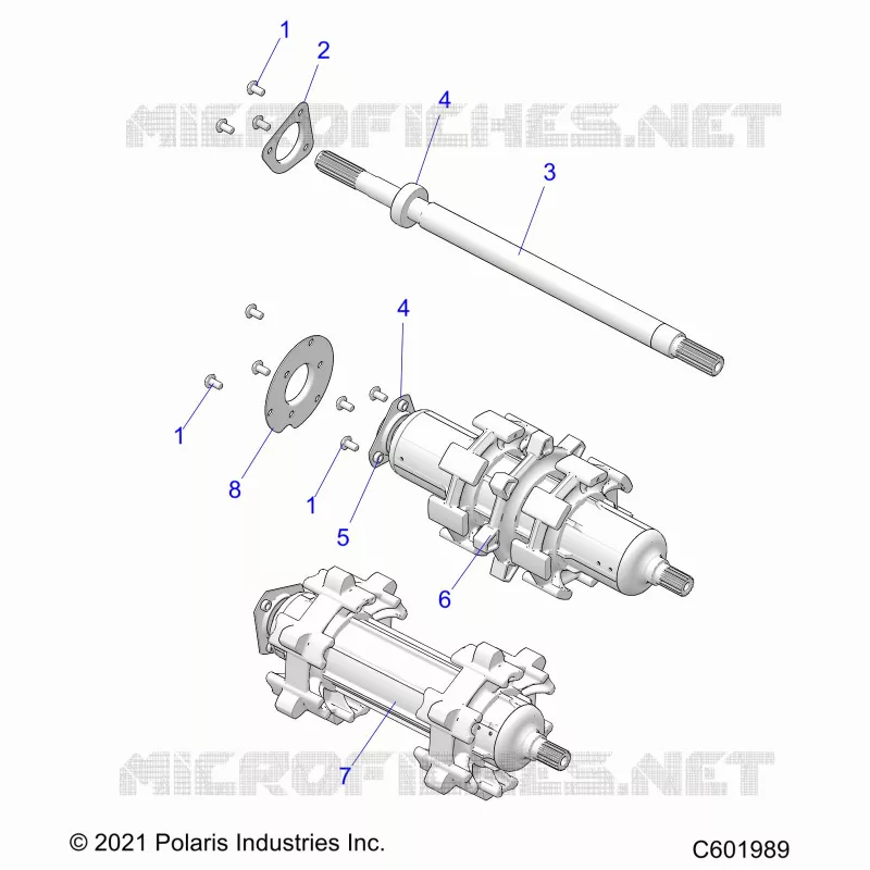 DRIVE TRAIN, JACKSHAFT AND ARBRE DE TRANSMISSION