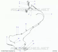 SYSTÃˆME DE TRANSMISSION, GEAR SELECTOR AND THROTTLE CABLE