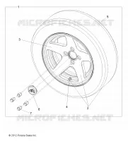 ROUES, OPTIONS, ROUE, 14 INCH STREET ALUMINUM RIM, US