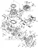 CARTERS MOTEUR AND CYLINDRE SCRAMBLER 400L W97BC38C (4939893989D001)