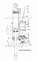 AMORTISSEUR ARRIERE TRACK, INTERNAL COMPONENTS (WALKER EVANS/7043097)