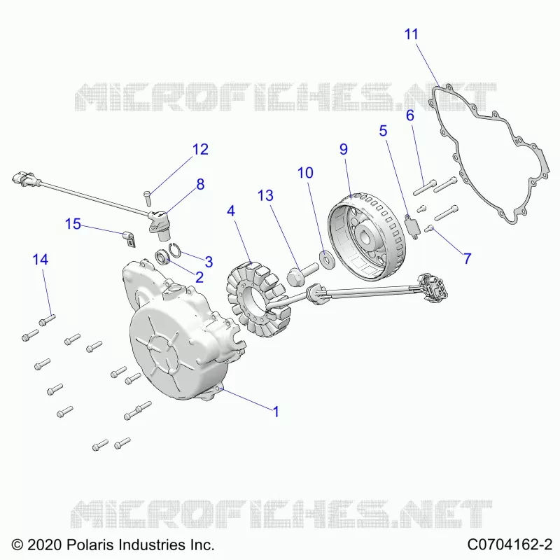 ENGINE, STATOR AND FLYROUE