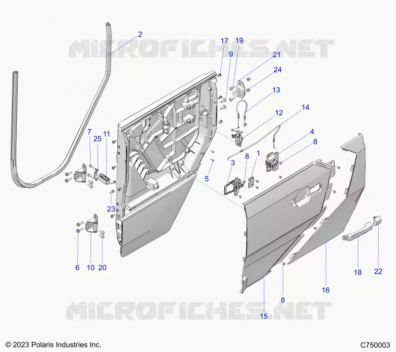 PORTES ASSEMBLY, REAR