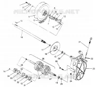 SYSTÈME DE TRANSMISSION ASSEMBLY 500 CARB 0952764 (4929192919B008)