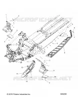 CHASSIS, PROTECTION D'EMBRAYAGE AND FOOTRESTS