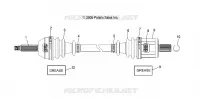 ARBRE DE TRANSMISSION, FRONT