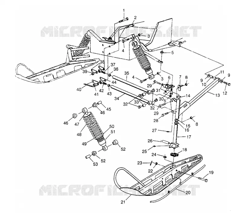SUSPENSION AVANT AND SKI 440 XCR 0951660 (4929112911B002)
