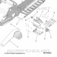 CHASSIS, FOOTREST-LH AND PROTECTION D'EMBRAYAGE