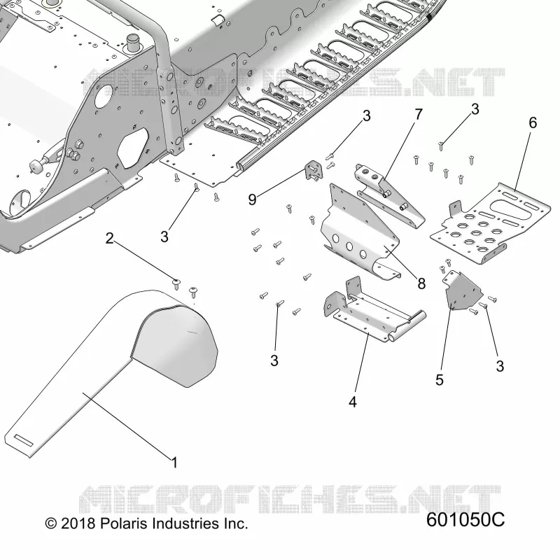 CHASSIS, FOOTREST-LH AND PROTECTION D'EMBRAYAGE
