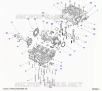 ENGINE, CRANKCASE, VILEBREQUIN