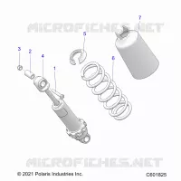 SUSPENSION, AMORTISSEUR AVANT TRACK (7045714)
