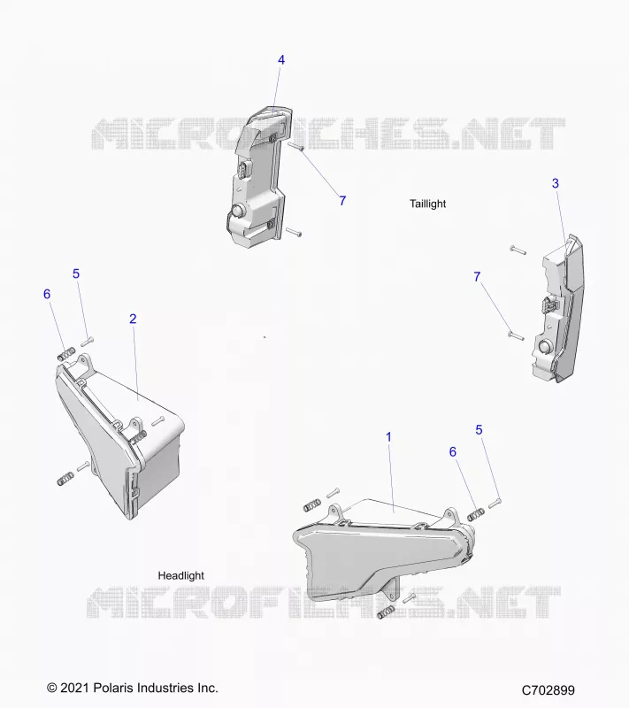 ELECTRICITE, HEADLIGHTS AND TAILLIGHTS